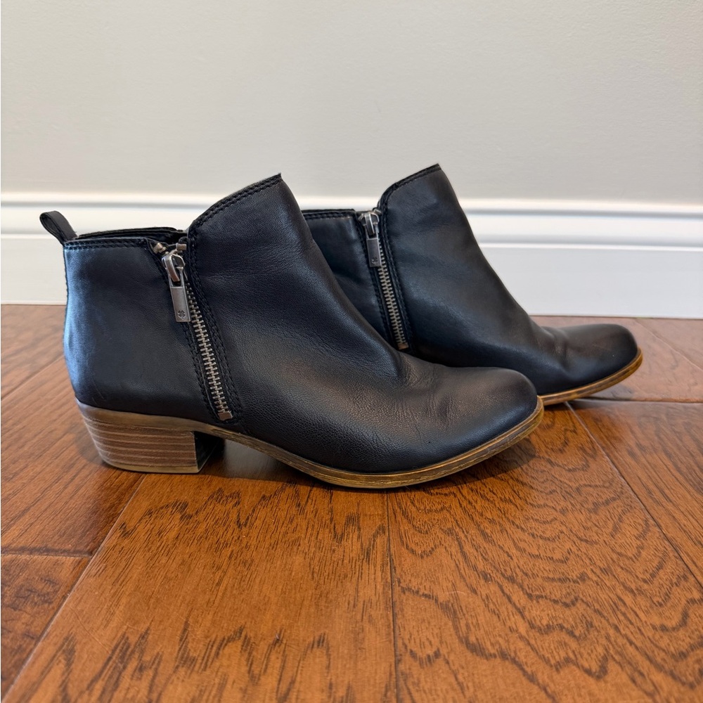 Lucky Brand Black Leather Basel Bootie
